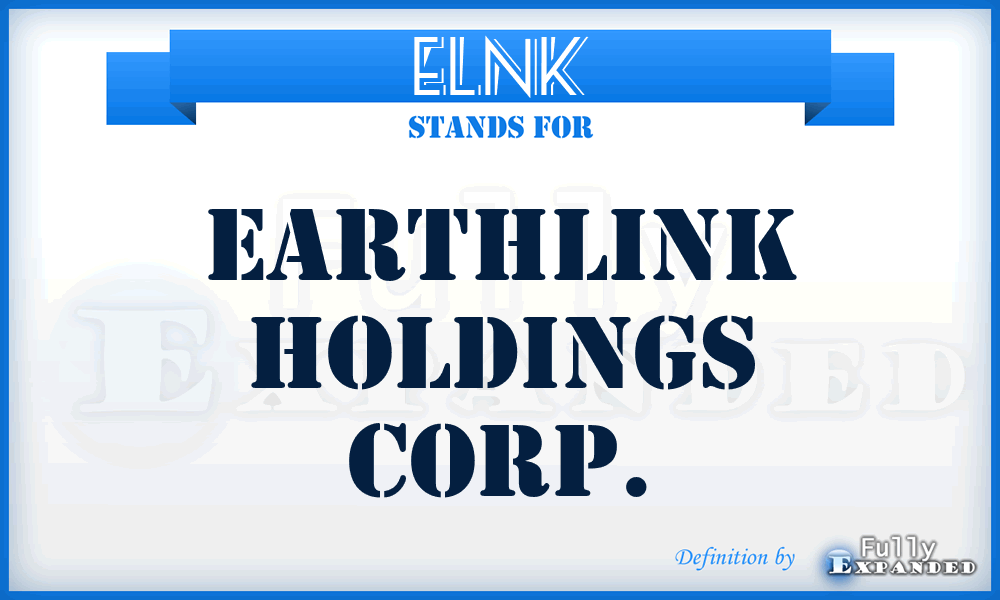 ELNK - EarthLink Holdings Corp.