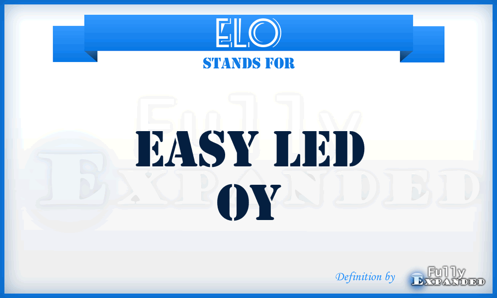 ELO - Easy Led Oy
