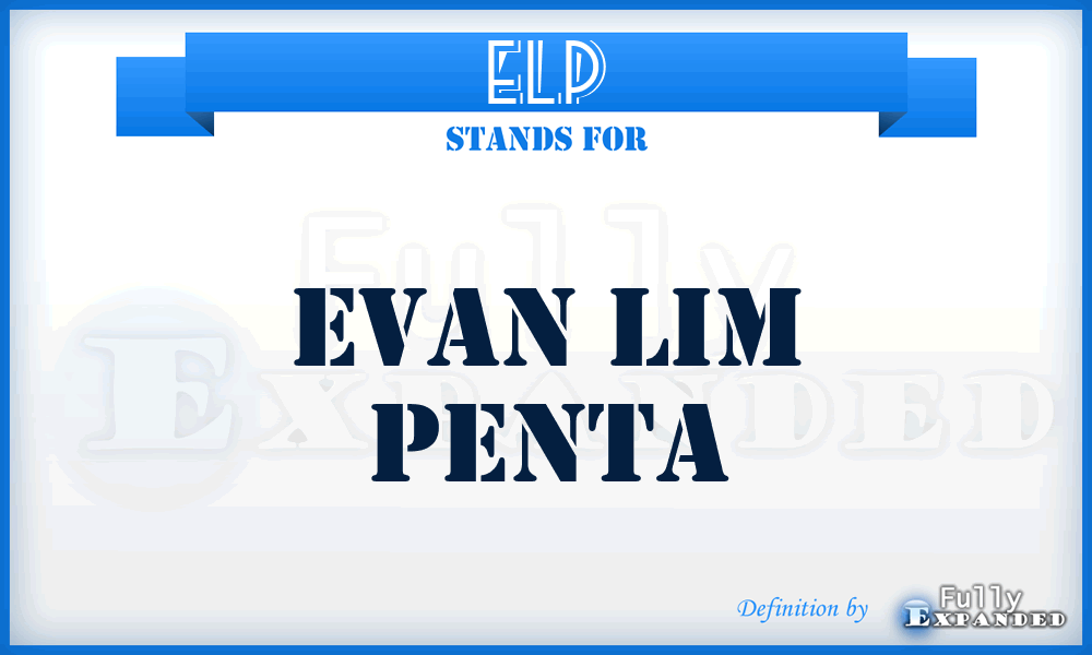ELP - Evan Lim Penta