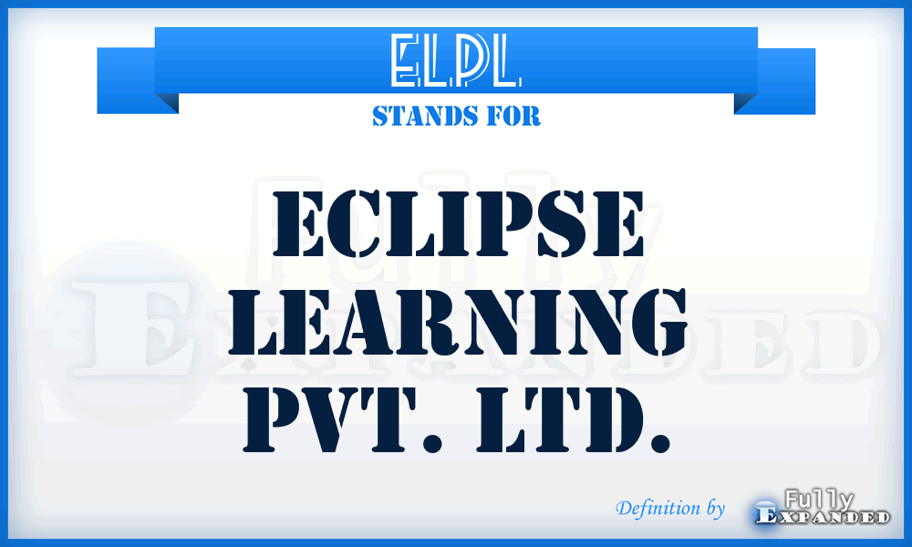 ELPL - Eclipse Learning Pvt. Ltd.