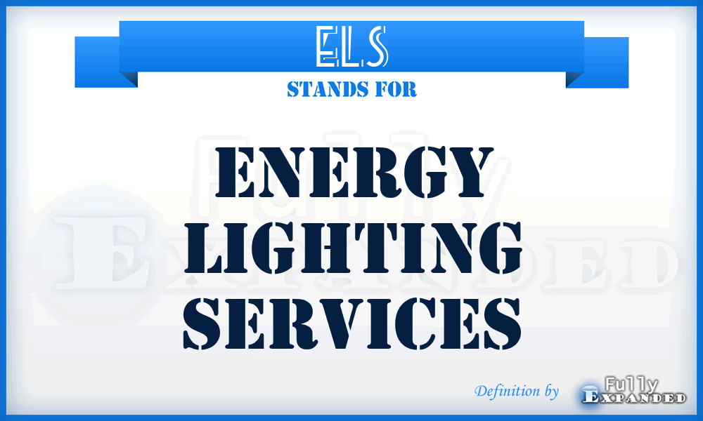 ELS - Energy Lighting Services