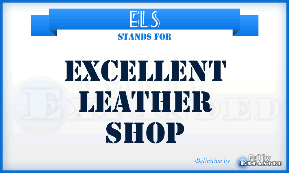 ELS - Excellent Leather Shop