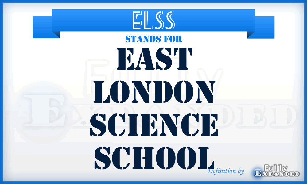 ELSS - East London Science School