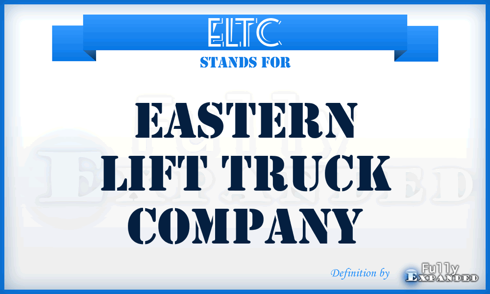 ELTC - Eastern Lift Truck Company