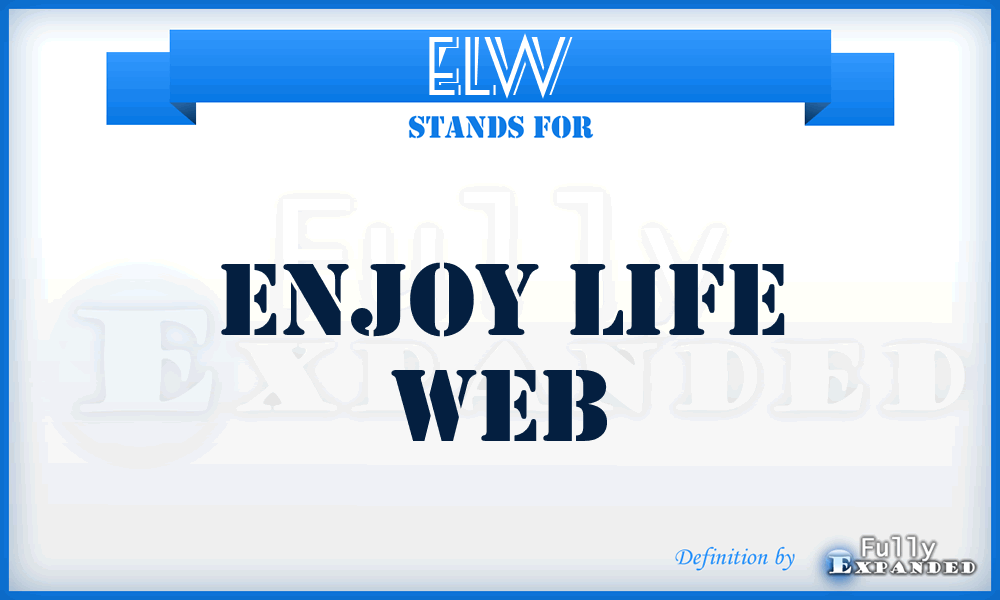 ELW - Enjoy Life Web
