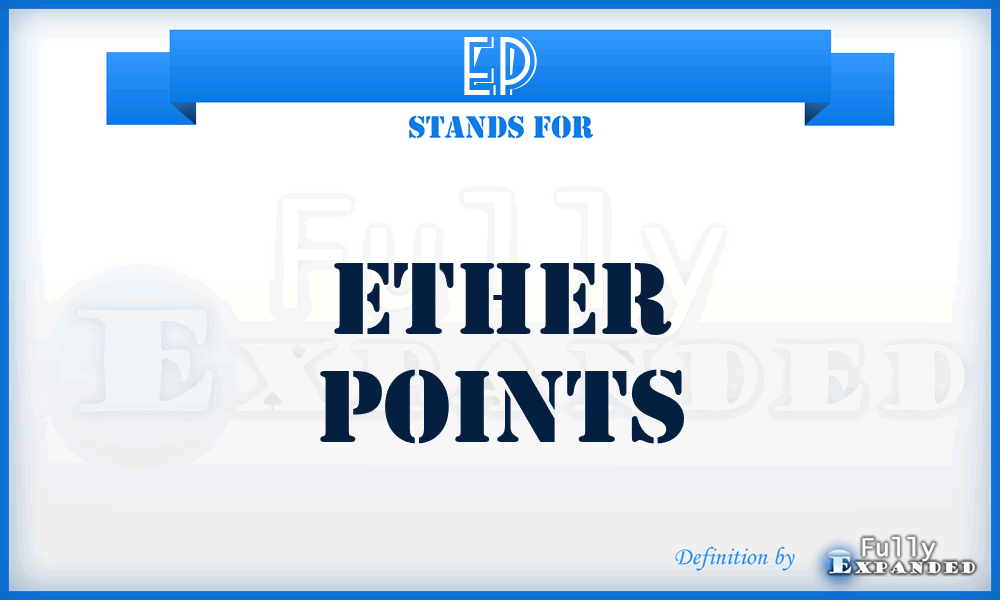 EP - Ether Points