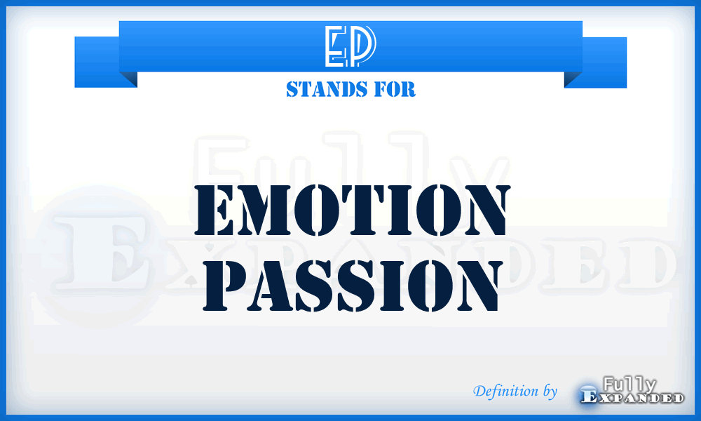 EP - Emotion Passion