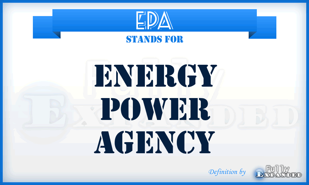 EPA - Energy Power Agency