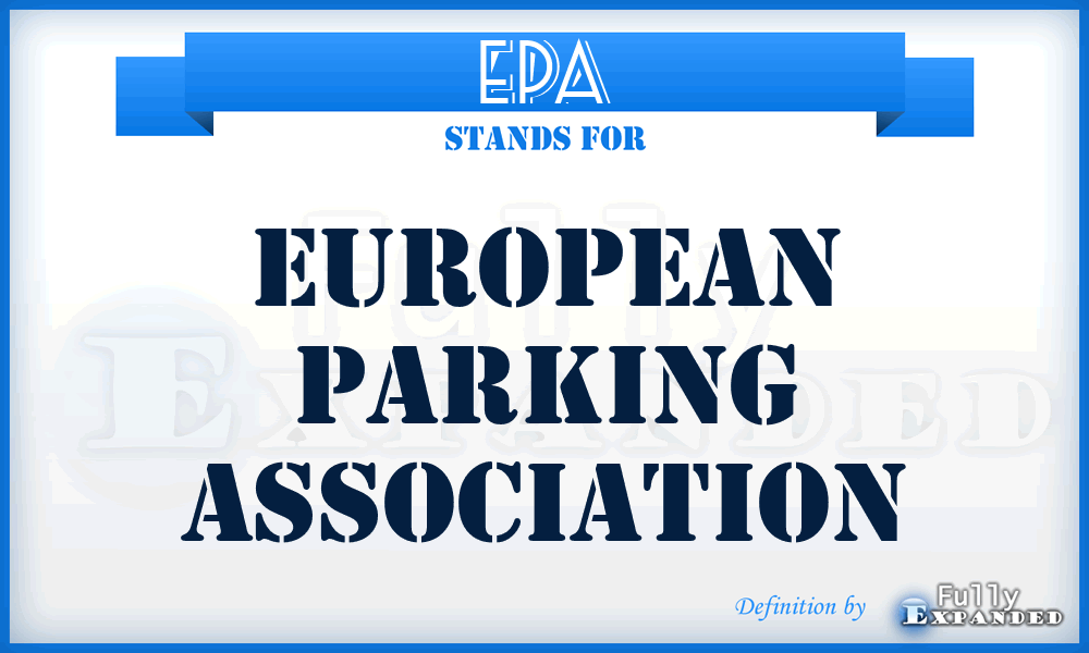 EPA - European Parking Association