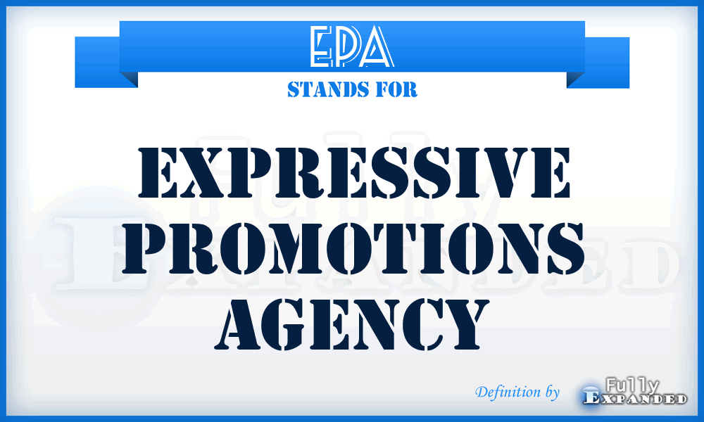 EPA - Expressive Promotions Agency