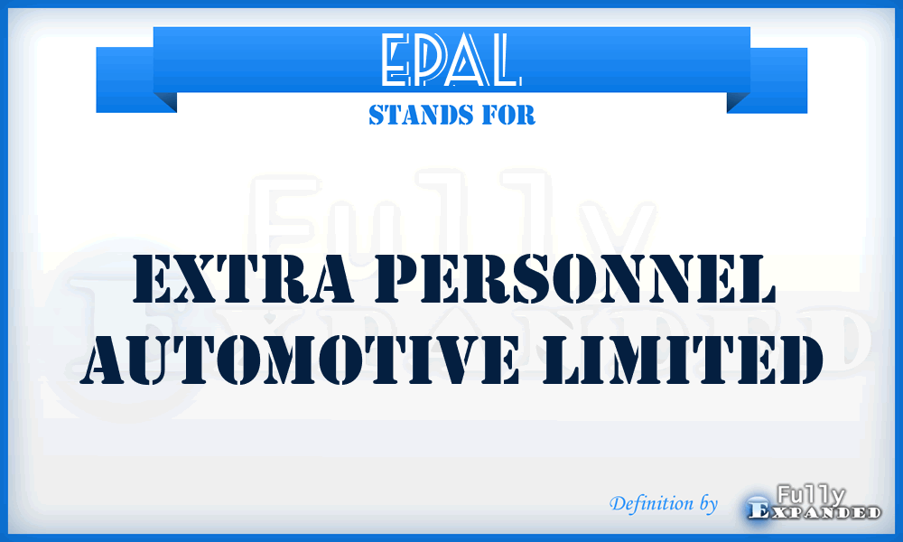 EPAL - Extra Personnel Automotive Limited