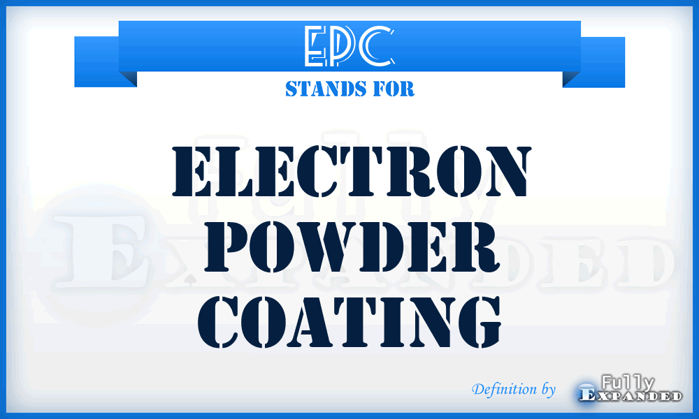 EPC - Electron Powder Coating