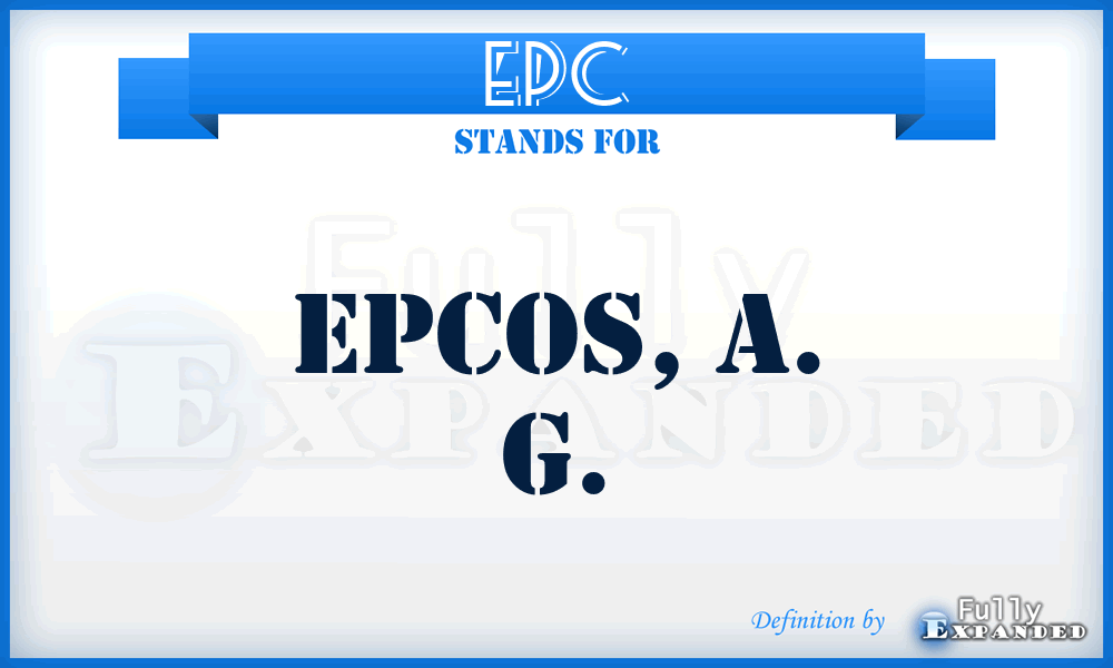 EPC - Epcos, A. G.