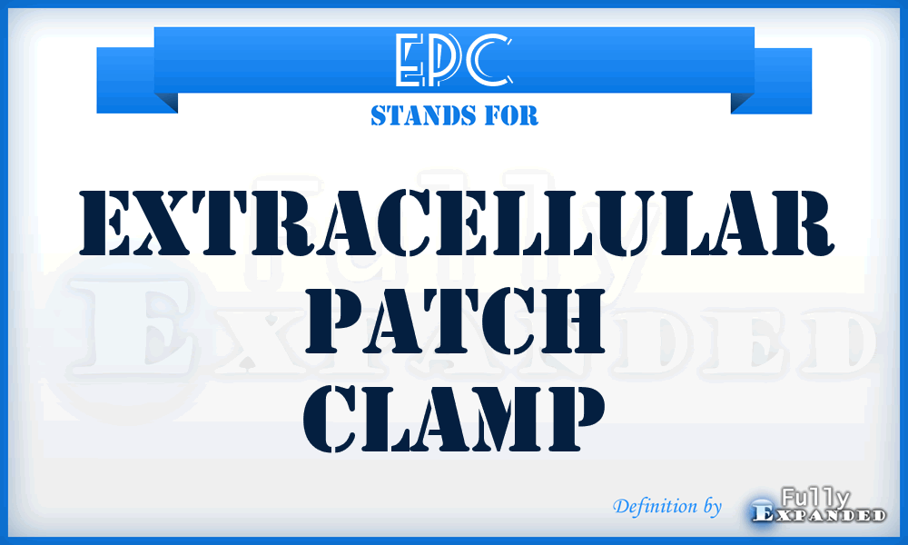 EPC - Extracellular Patch Clamp