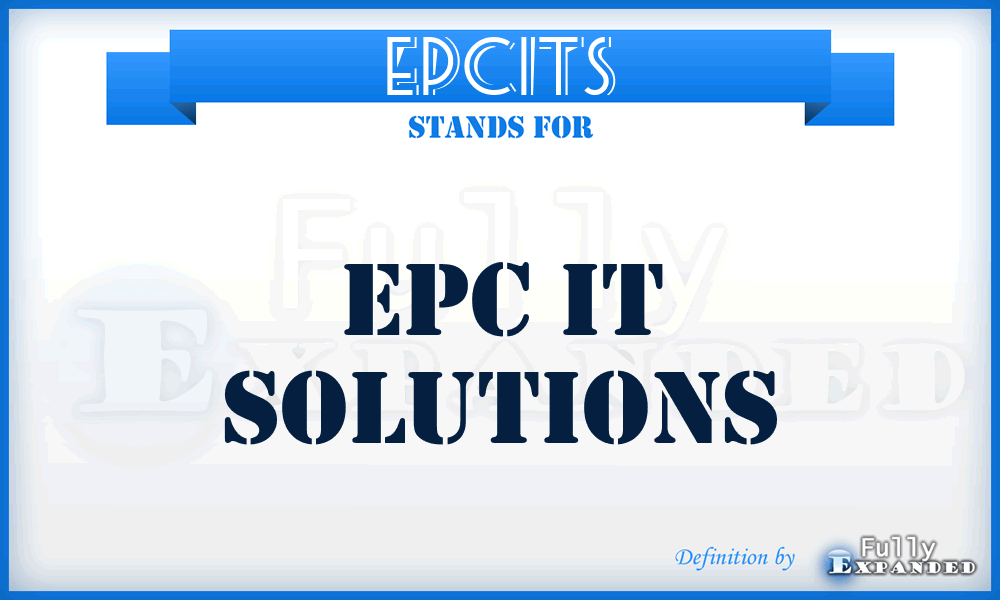 EPCITS - EPC IT Solutions