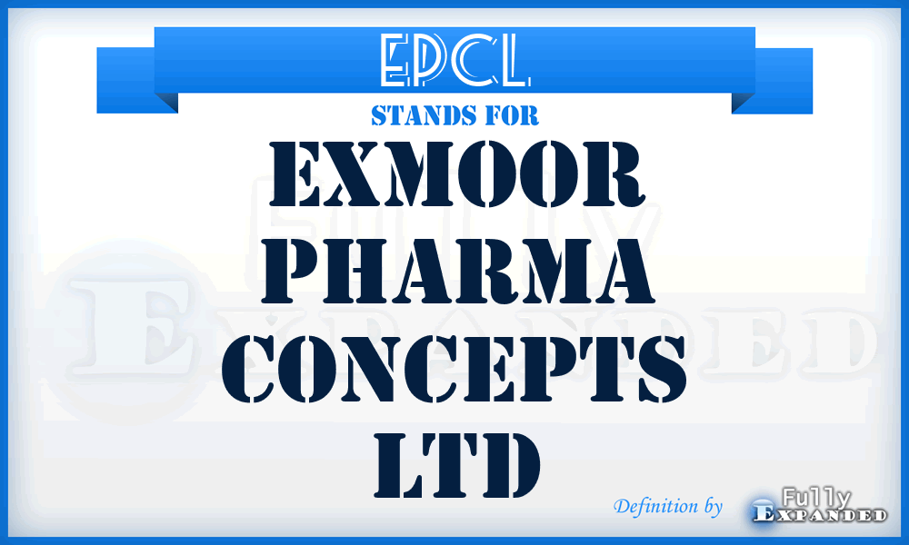 EPCL - Exmoor Pharma Concepts Ltd