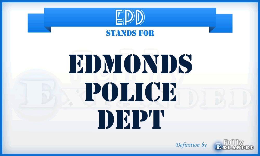 EPD - Edmonds Police Dept
