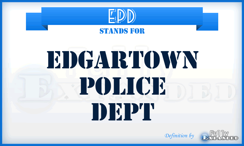 EPD - Edgartown Police Dept