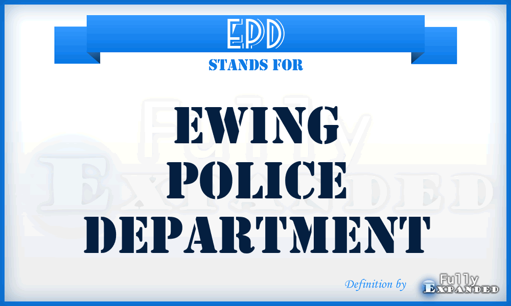 EPD - Ewing Police Department