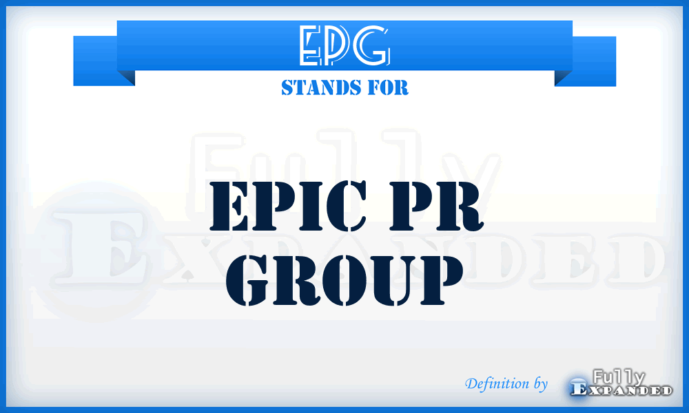 EPG - Epic Pr Group