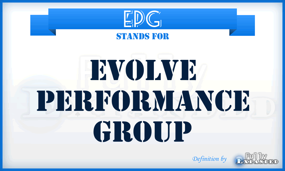 EPG - Evolve Performance Group