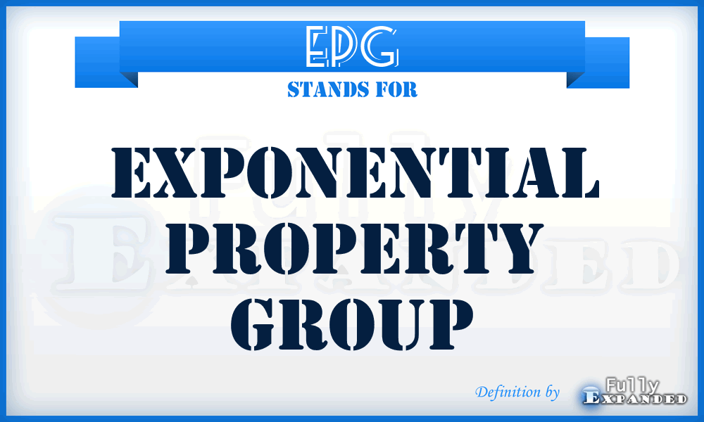 EPG - Exponential Property Group