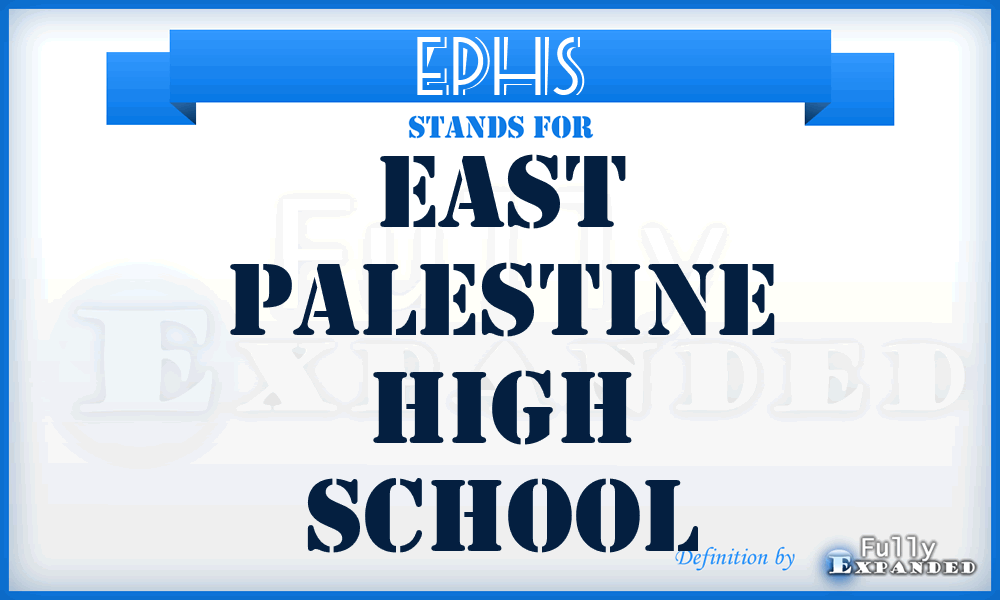 EPHS - East Palestine High School