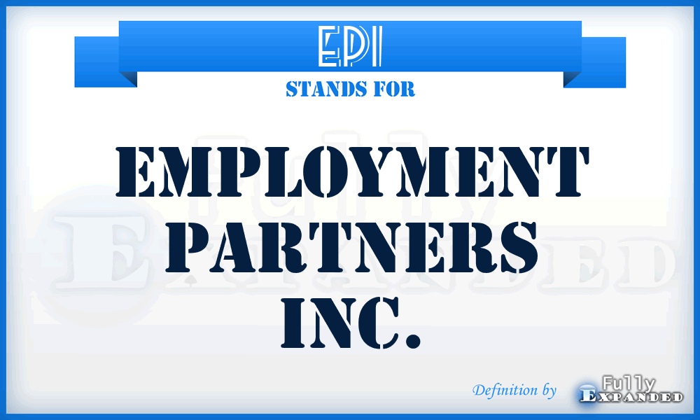 EPI - Employment Partners Inc.