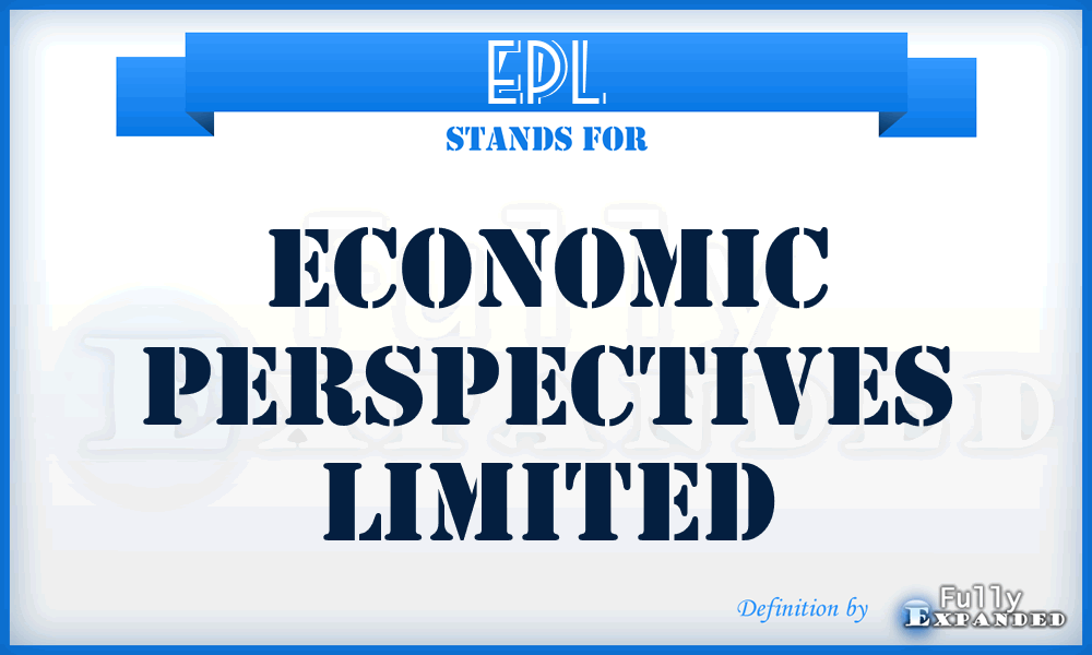 EPL - Economic Perspectives Limited