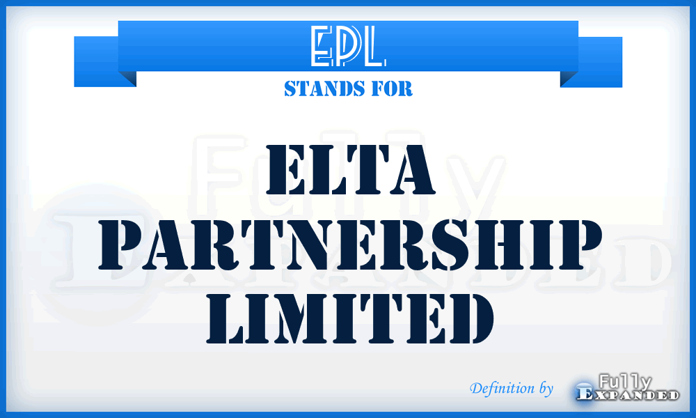 EPL - Elta Partnership Limited