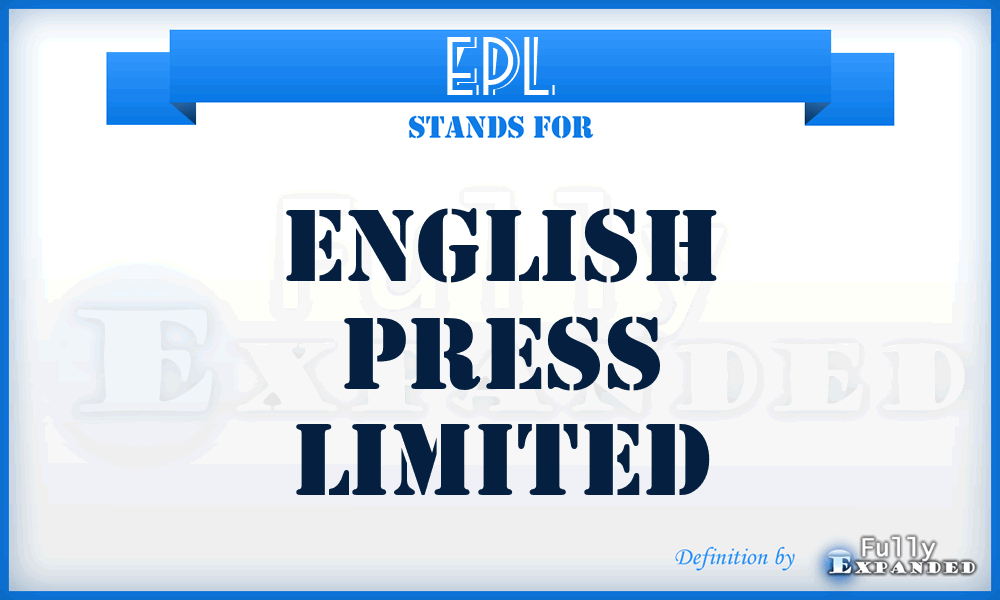 EPL - English Press Limited