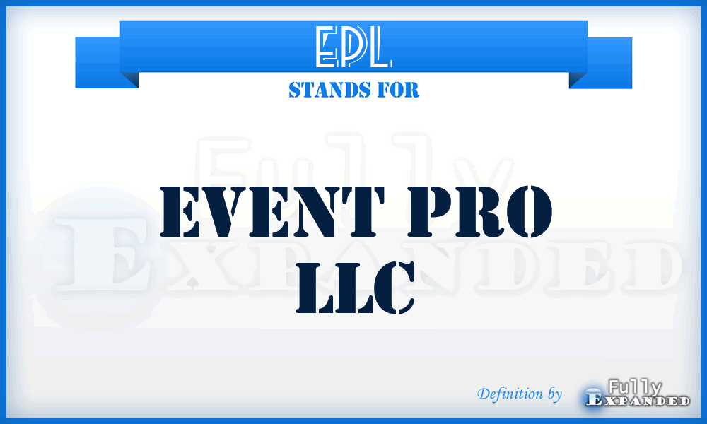 EPL - Event Pro LLC