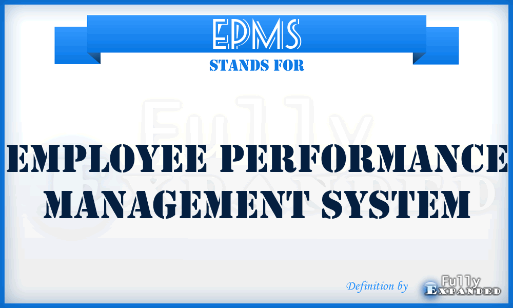 EPMS - Employee Performance Management System