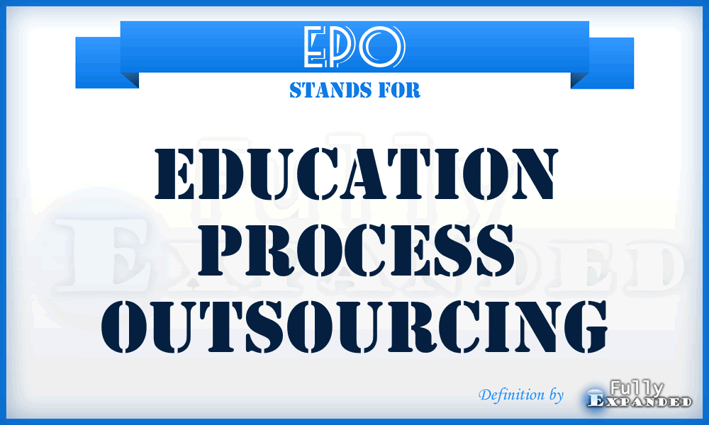 EPO - Education Process Outsourcing