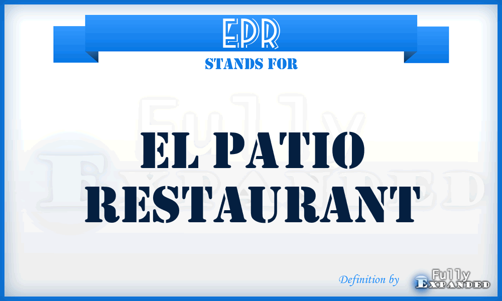 EPR - El Patio Restaurant