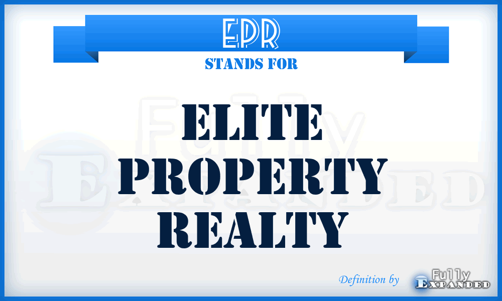 EPR - Elite Property Realty