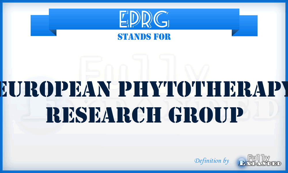 EPRG - European Phytotherapy Research Group