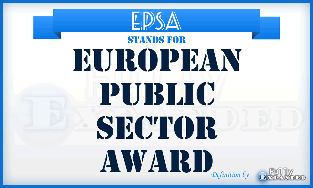 EPSA - European Public Sector Award