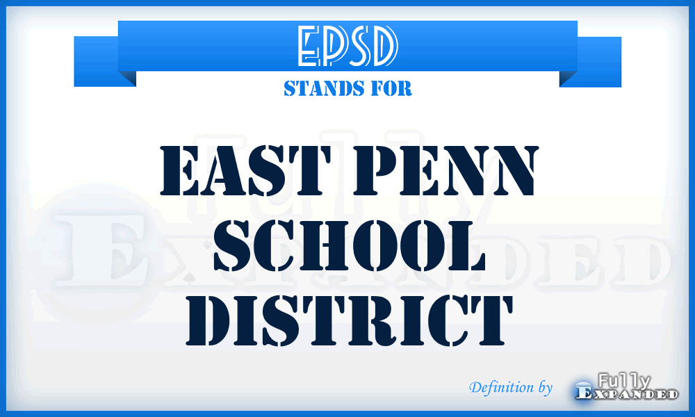 EPSD - East Penn School District