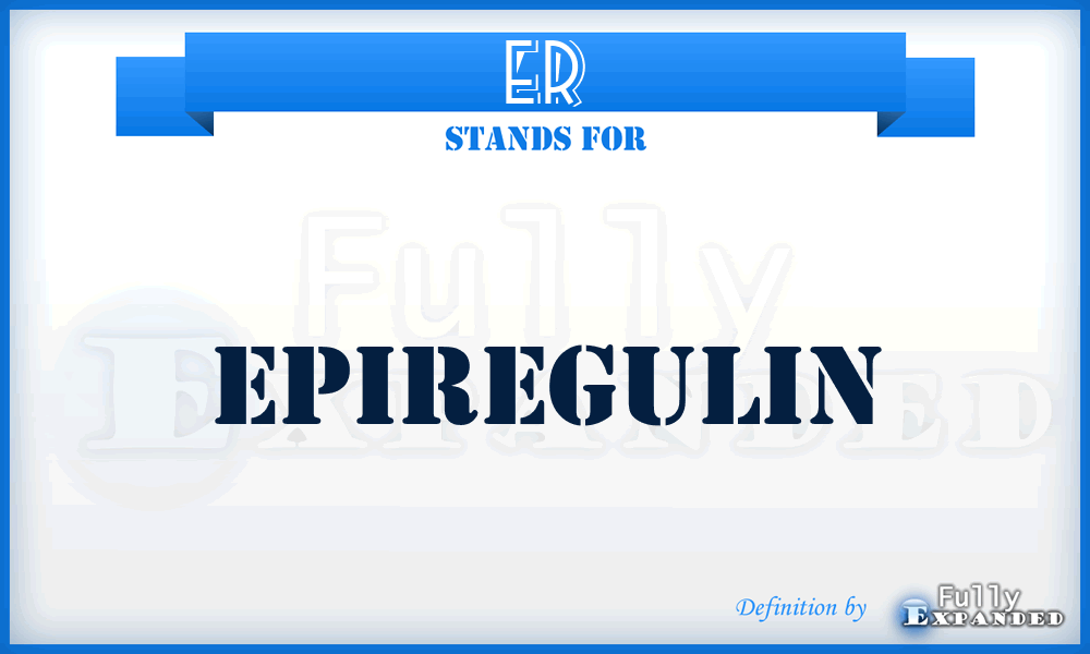ER - epiregulin