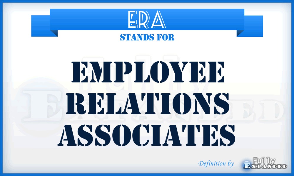 ERA - Employee Relations Associates