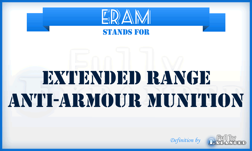 ERAM - Extended Range Anti-armour Munition