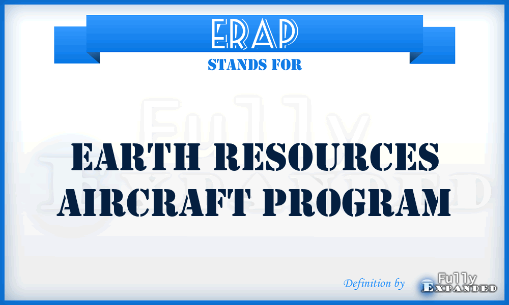 ERAP - Earth Resources Aircraft Program