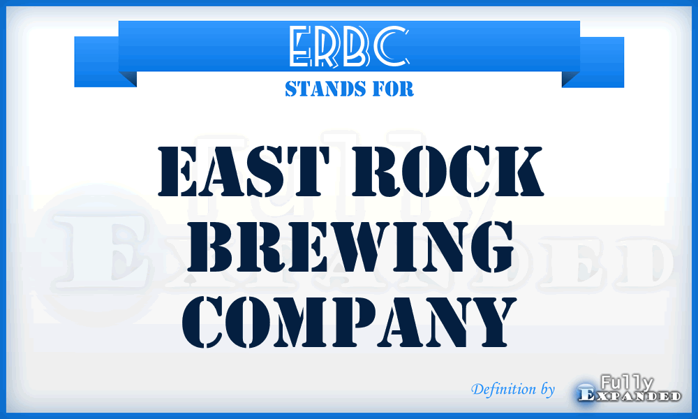ERBC - East Rock Brewing Company