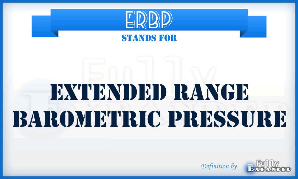 ERBP - Extended Range Barometric Pressure