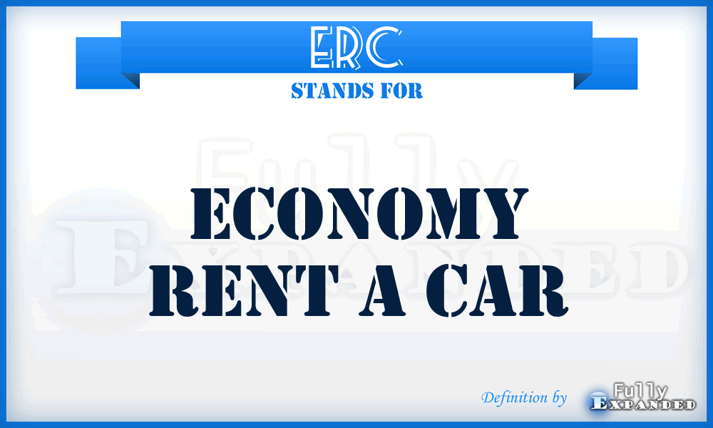 ERC - Economy Rent a Car