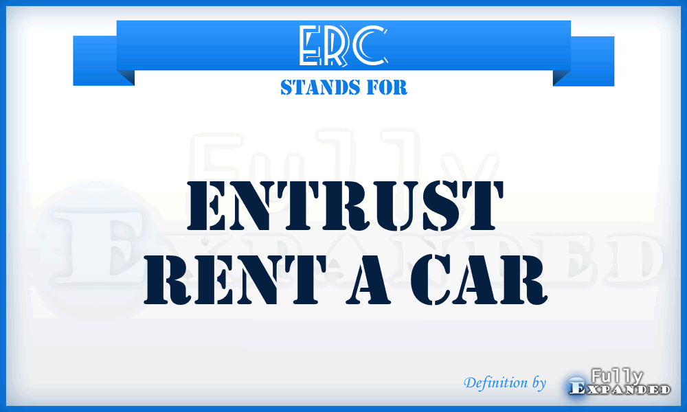 ERC - Entrust Rent a Car