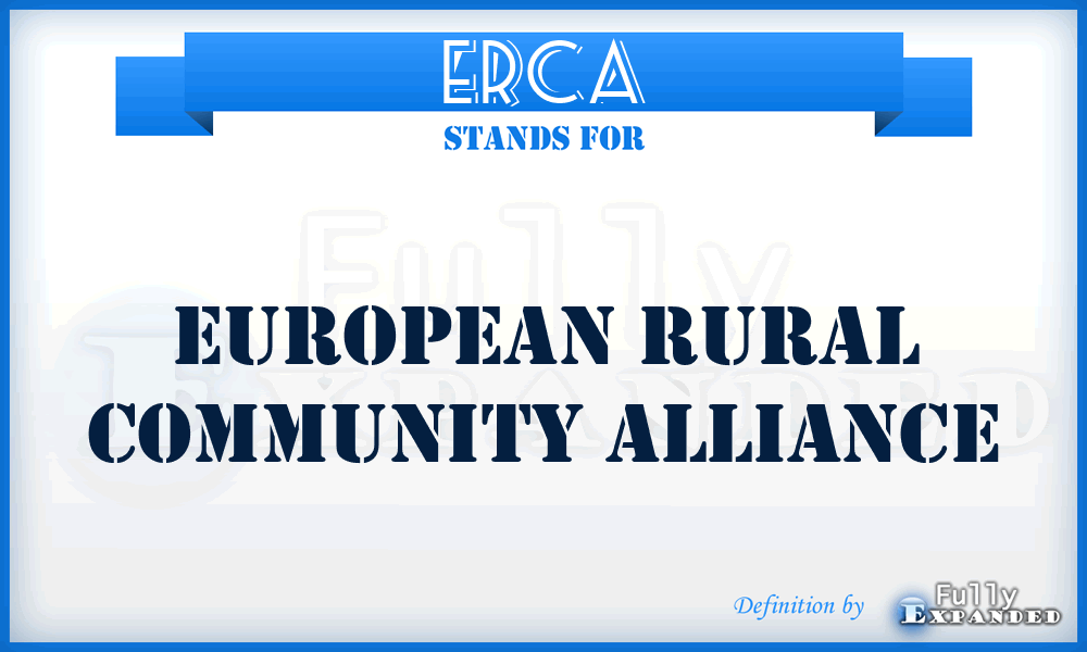 ERCA - European Rural Community Alliance