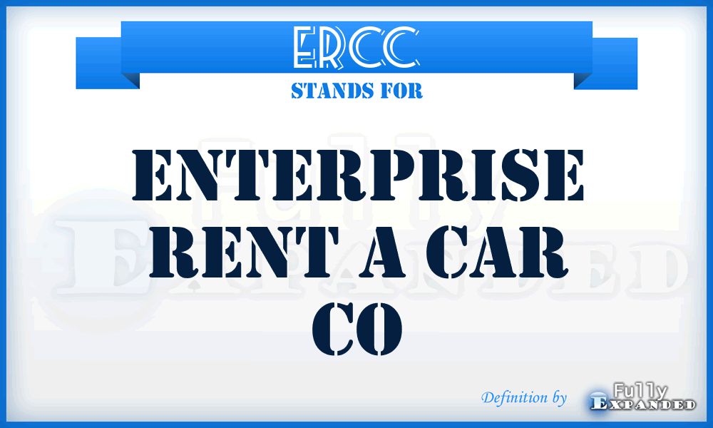 ERCC - Enterprise Rent a Car Co