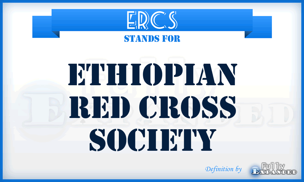 ERCS - Ethiopian Red Cross Society